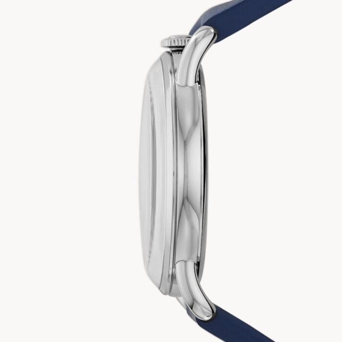 Emporio Armani Aviator Quartz Blue Dial Blue Leather Strap Watch For Men - AR11335 - Image 7